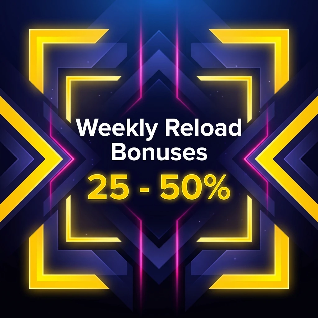 Weekly Reload Bonuses 25 - 50%